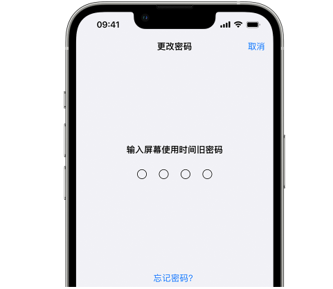 柯城iPhone屏幕维修分享iPhone屏幕使用时间密码忘记了怎么办 