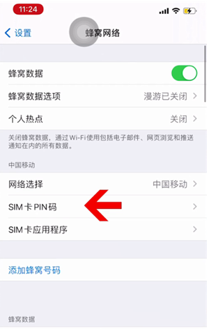 柯城苹果14维修网分享如何给iPhone14的SIM卡设置密码 