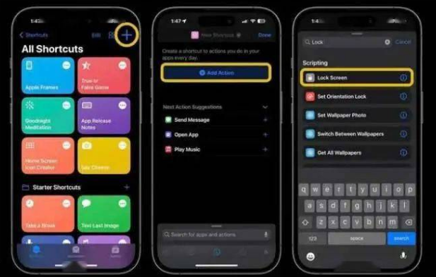 柯城苹果14锁屏维修店分享iPhone14升级iOS16.4后如何创建锁屏快捷方式 