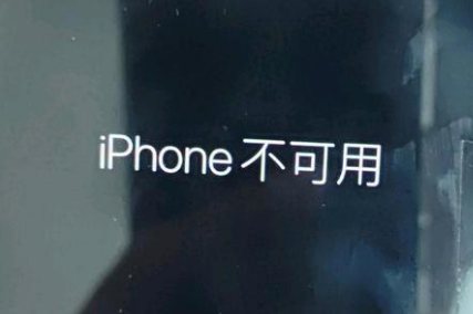 柯城苹果服务网点分享锁屏界面显示“iPhone 不可用”如何解决 