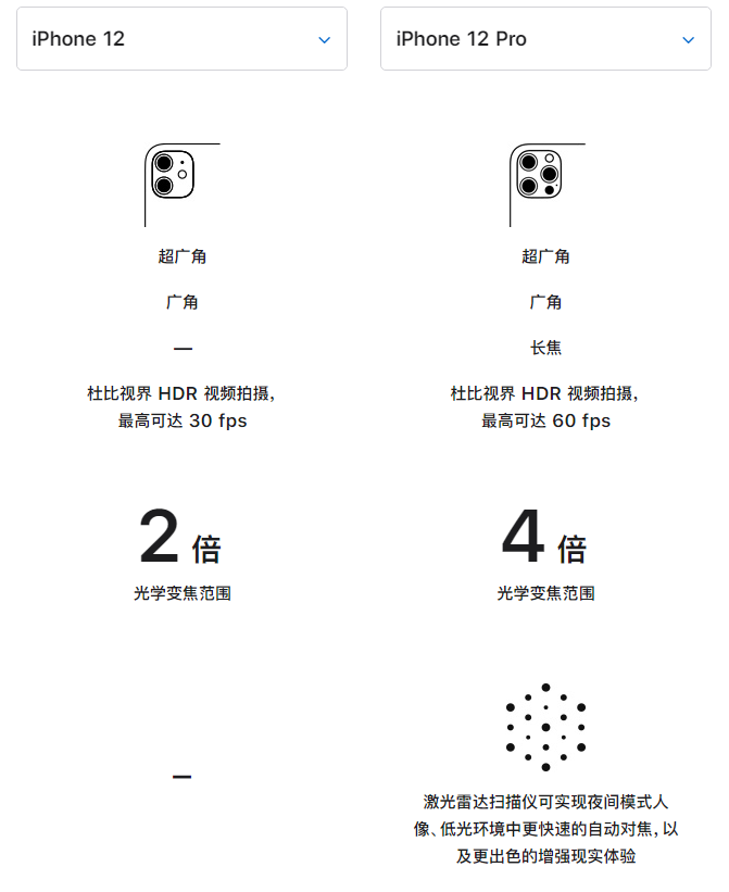 柯城苹果手机维修分享苹果 iPhone 12 与 iPhone 12 Pro 选哪款 